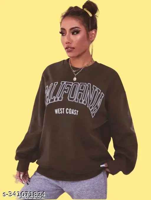 Woman Over size Loose Winter Sweatshirt