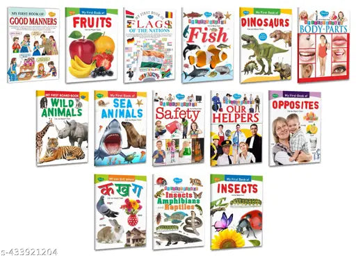 Early Learning Picture Book : Picture Book for Kids  Kids Learning Book  Kids Educational Book  Wipe and Clean Book  Early Learning Book - Set of 14 My First Book.