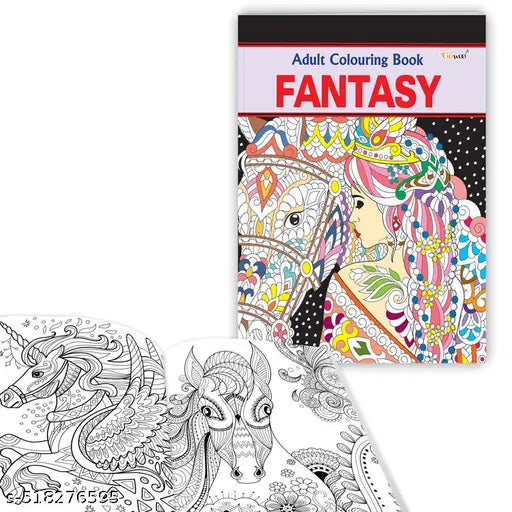Fantasy - Adult Colouring Book : Adult coloring for beginners  Colouring book for anxiety relief  Relaxing adult coloring book