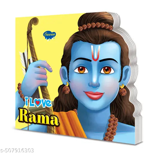 I Love Rama Die cut board book for kids : Story books for young children  Learning books with stories  Educational story book for children