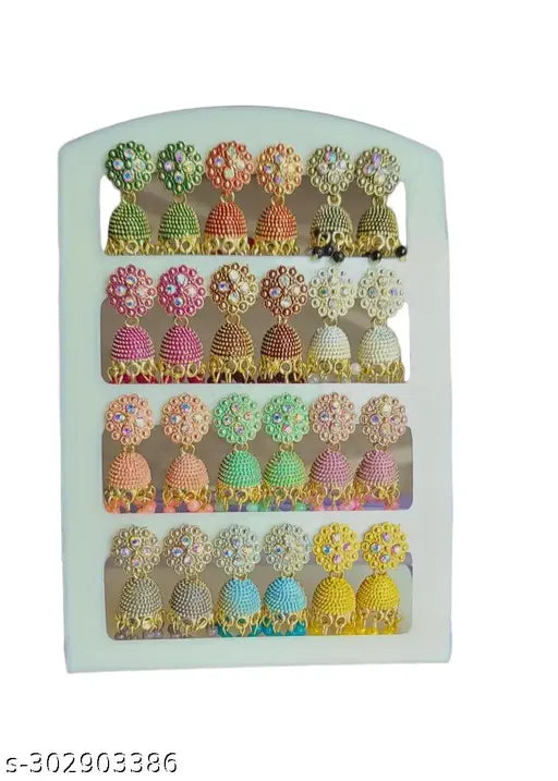 jhumka combo pack-12   New beautiful Earrings set -