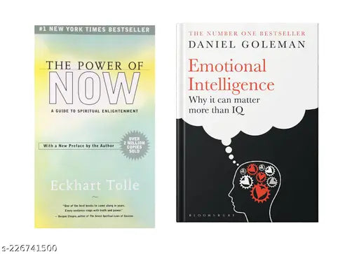 THE POWER OF NOW  BY ECKHART TOLLE +EMOTIONAL INTELLIGENCE  BY DANIEL GOLEMAN