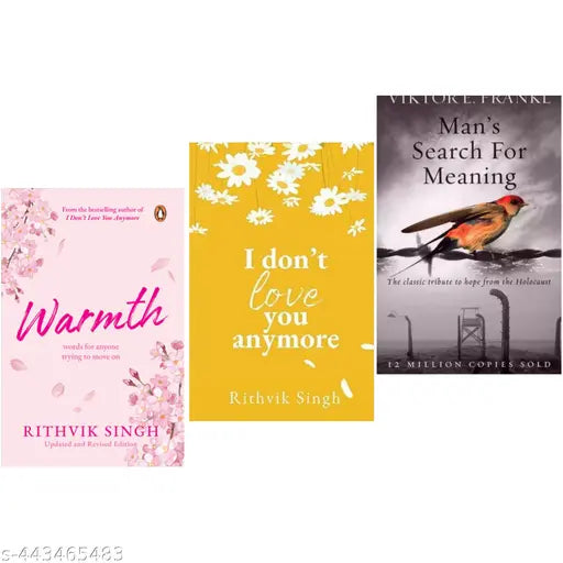 Set 3 Best Seller Books  I Don't Love You Anymore and Warmth and  Man's Search For Meaning