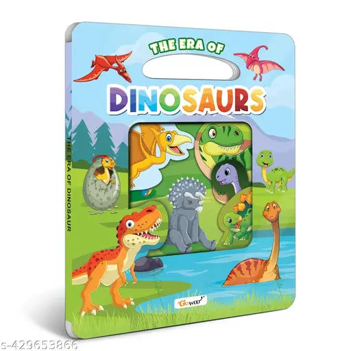 The Era of Dinosaur Window Cut Board Book : Educational Books for Preschoolers  Children Picture Book  Board Book for Kids