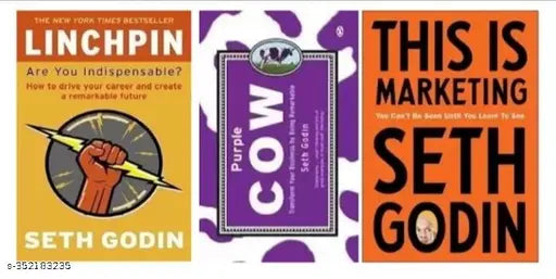 Best Combo Of 3 Books : Limchpin + Purple Cow + This Is Marketing (English  Paperback  Seth Godin)