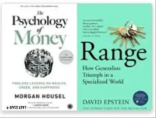 Psychology of Money + Range: How Generalists Triumph in a Specialized World ( 2 Books Combo
