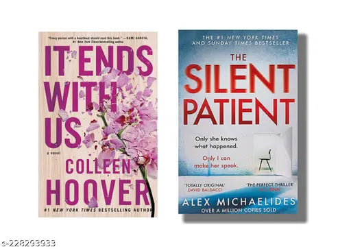 IT END WITH US BY COLLEEN HOOVER + SILENT PATIENT BY ALEX MICHAELIDES