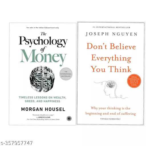 Combo Of 2 Books  - Phycology of Money &  Don't Believe Everything You Think