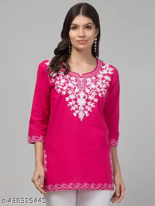 STYLISH ND TRENDY KURTI PINK...