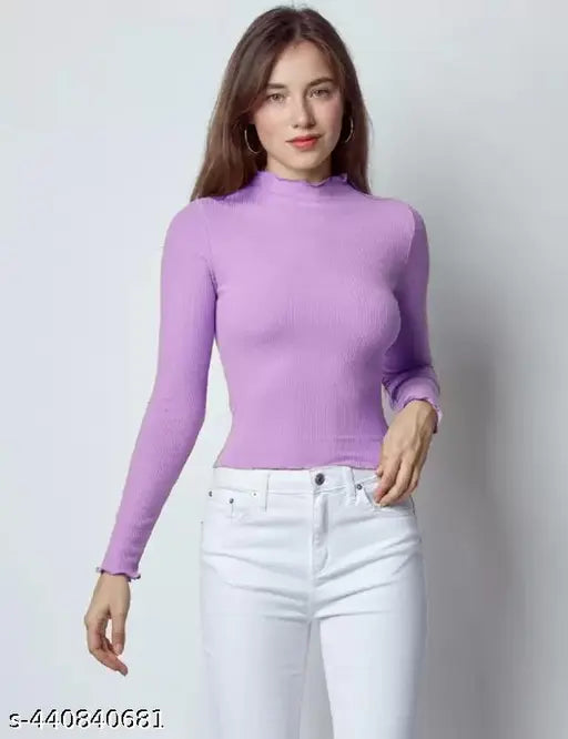 High Neck Full Sleeve Top