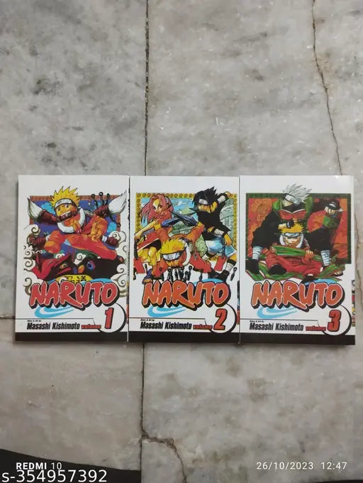 Naruto Manga Volume-1  2 & 3 (English  Paperback  Masashi Kishimoto)