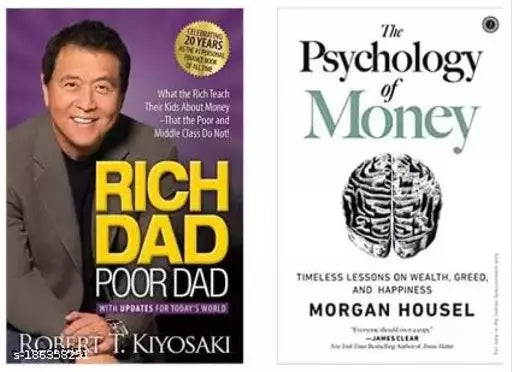 Phychology Of Money Book+ Rich Dad  (Paperback  In the 20th Anniversary EDITION)