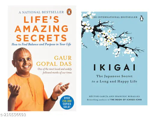 LIFES AMAZING SECRETS BY GURU GOPAL DAS+ IKIGAI BY HE