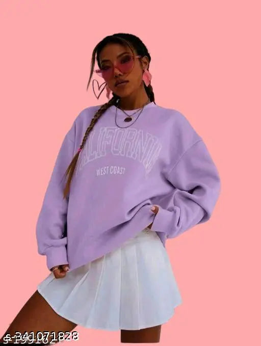 Woman Over size Loose Winter Sweatshirt