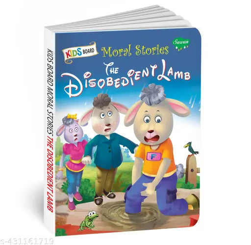 The Disobedient Lamb board book : Learning book for kids  Moral story books  Educational learning book (Hardcover).