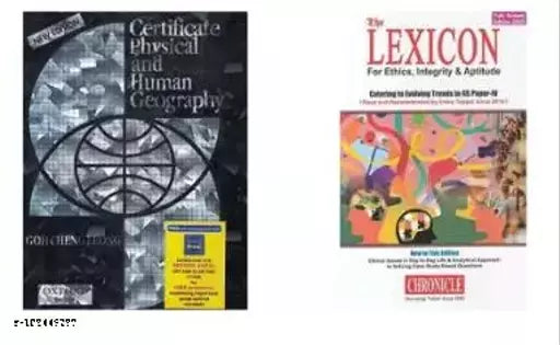 Certificate Physical And Human Geography; Indian Edition + Lexicon For Ethics  Integrity & Aptitude For IAS General Studies - 6th Paper Edition 2020 (Set Of 2 Books)  (Paperback  Goh Cheng Leong  Niraj Kumar)