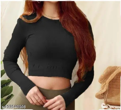 Round Neck Full Sleeve Top