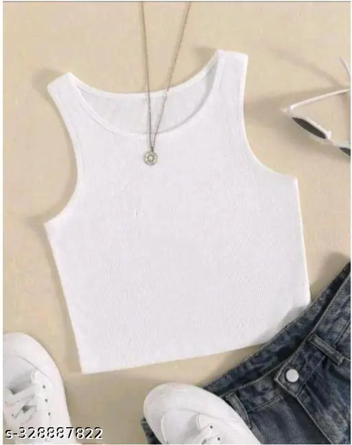 Trendy Ravishing Women Tops & Tunics  Sleeve Less Crop Top