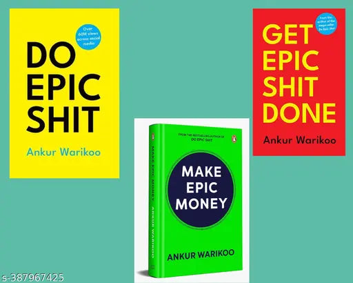 Ankur Warikoo complete book set Do epic Shit Get Epic Shit and Make Epic M