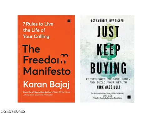THE  FREEDOM MANIFESTO BY KARAN  +JUST KEEP BUYING BY NICK MAGGIULLI