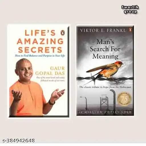 Combo of 2 Books Life's Amazing Secrets: How To Find Bala + Mans Searching For Meaning (Paperback  VICKOR E.FRANKL  (Papaar bags  VICKOR E.FRANKL)
