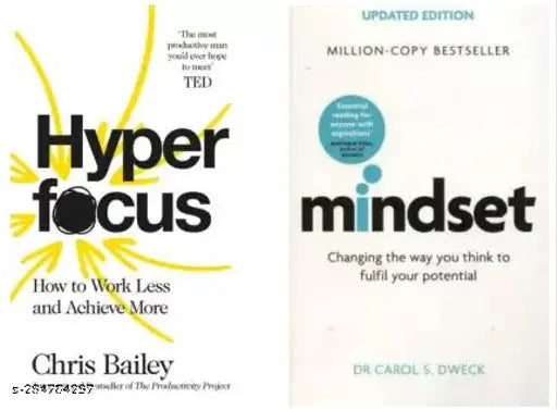 Hyperfocus + Mindset (Best Selling Combo)  (Paperback  Chris Bailey  Dr. Carol S. Dweck)