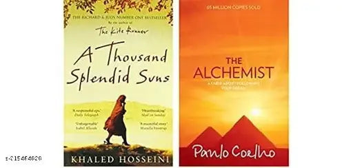 A THOUSAND SPLENDID SUNS BY KHALED HOSSEINT+THE ALCHEMIST BY PANLO COELHO