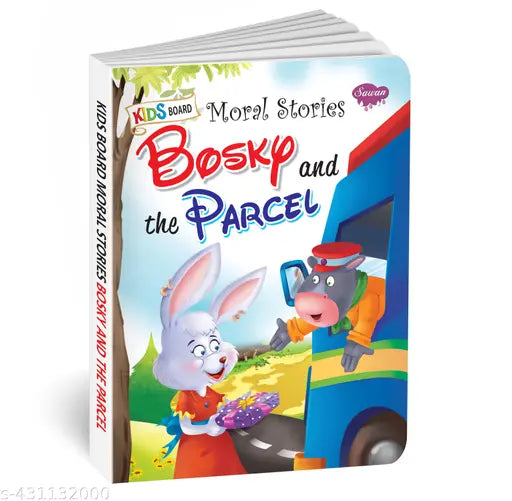 Bosky and the Parcel board book for kids : Educational reading books  Storytelling books for kids   Story Learning books (Hardcover).