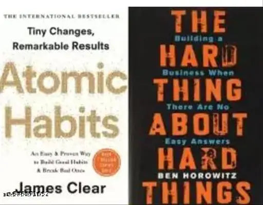 Name : Atomic Habits+ The Hard Thing About Hard Things (2 BOOKS COMBO) (ENGLISH  PAPERBACK)