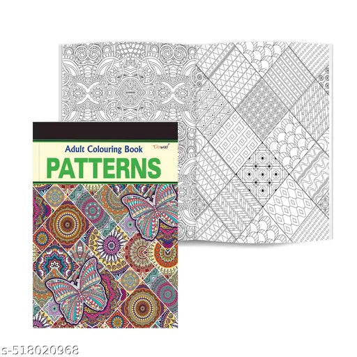 Patterns - Adult Colouring Book : Calm and creative pattern designs  Coloring book for relaxation  Stress-relief coloring book