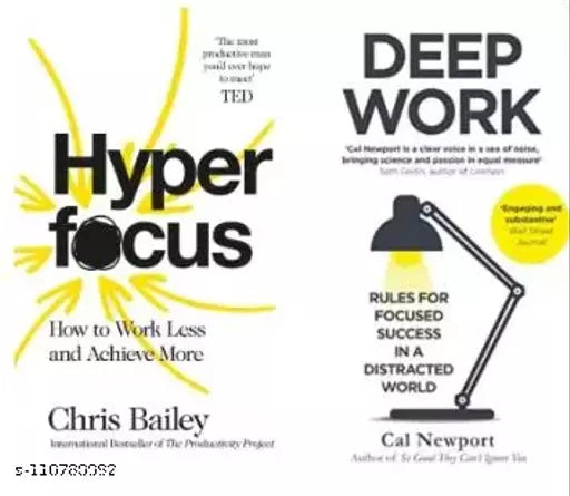 Hyperfocus + Deep Work (Best Selling Combo)  (Paperback  Chris Bailey  Cal Newport)