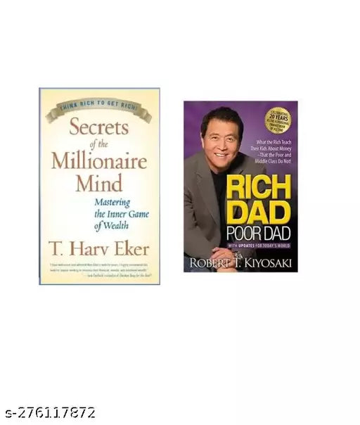 Secret Of The Millionaire Mind + Rich Dad Poor Dad (ENGLISH  PAPERBACK)(Robert Kiyosaki  T Harv Eker) (SET OF 2 BOOKS)