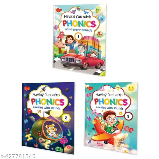 Having Fun with Phonics - 1  2 and 3 book for kids : Phonics Story for Children  Children learning book  Learn with Phonics Book.