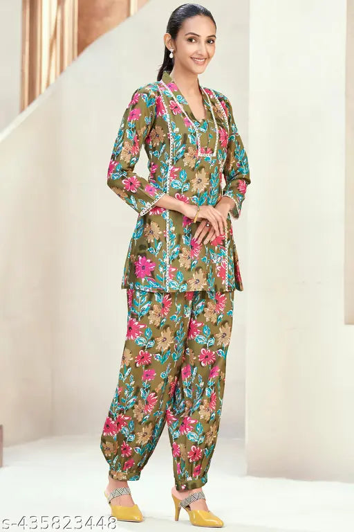 Women's printed  Co- Ord set