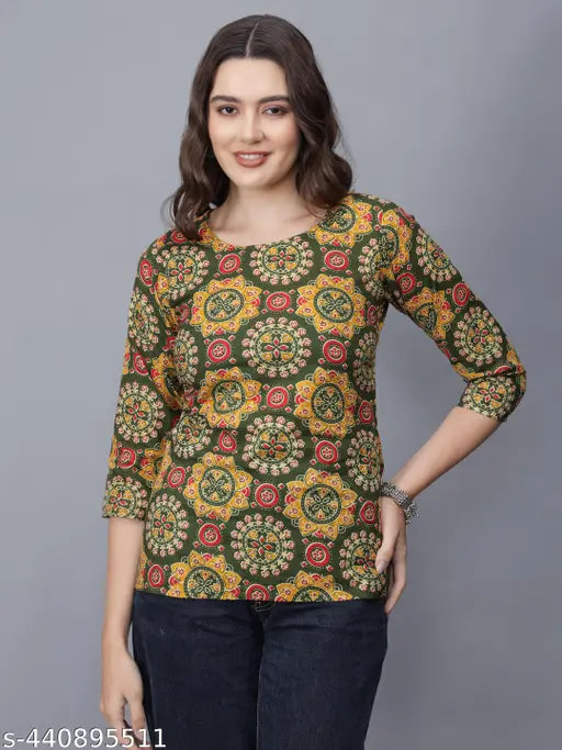 Women Floral Print Pure Cotton Straight Kurta