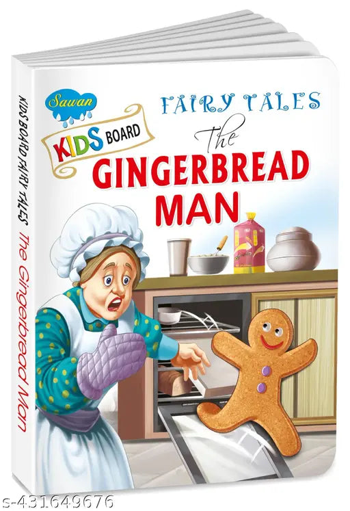 The Gingerbread Man book for kids : Educational books for kids  Learning books for kids  Storytelling board book.