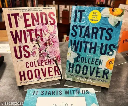 IT STARTS WITH US BY COLLEEN HOOVER + IT ENDS WITH US By COLLEEN HOOVER. Combo of books.Romance  fiction and contamporary romance Novel.  Have your own one combo of best romance novels.