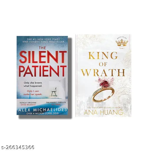 SILENT PATIENT BY ALEX MICHAELIDES +  KING OF WRATH BY ANA HUANG