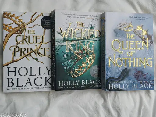 The Queen  (The Folk OF The Air#3)+The Wicked King (The Folk Of The Air#2)+The Cruel  (The Folk Of The Air)Set of 3 books