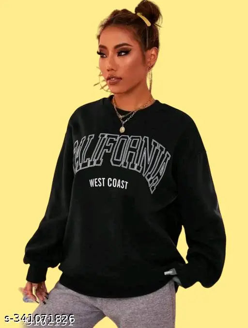 Woman Over size Loose Winter Sweatshirt