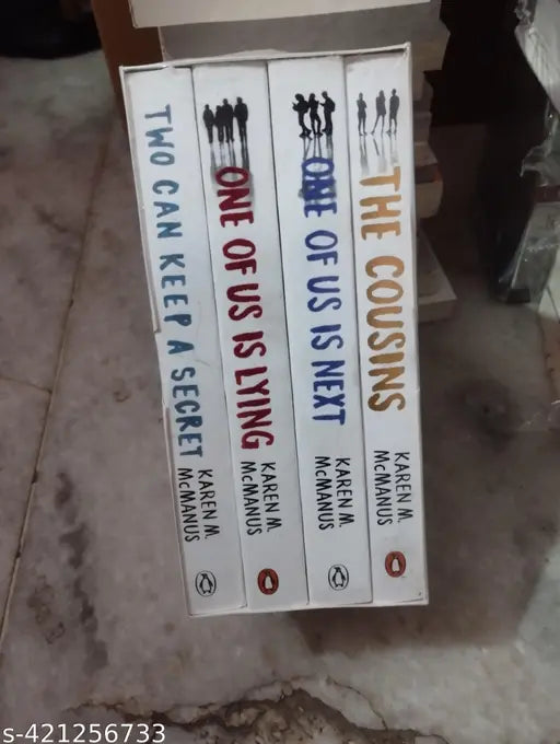 Set Of 4 Books :-  One Of Us Is  Laying + One Of Us Is + Two Can Keep A Secret +  The Cousins  (English  Paperback   Karen M. Mcmanus)
