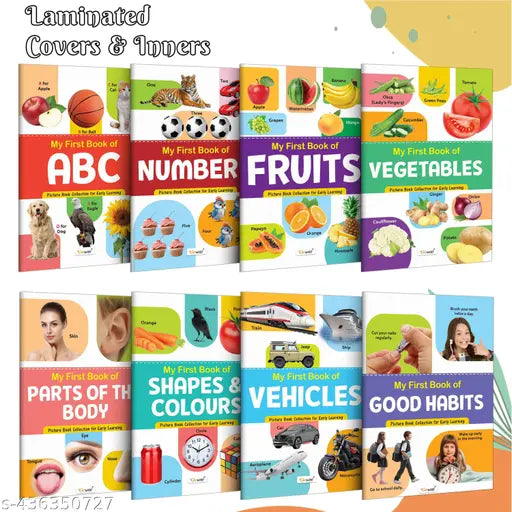 Children's educational book collection : My First Picture Book Collection For Early Learning Learning book for preschoolers  Educational picture books for toddlers With 8 Topics