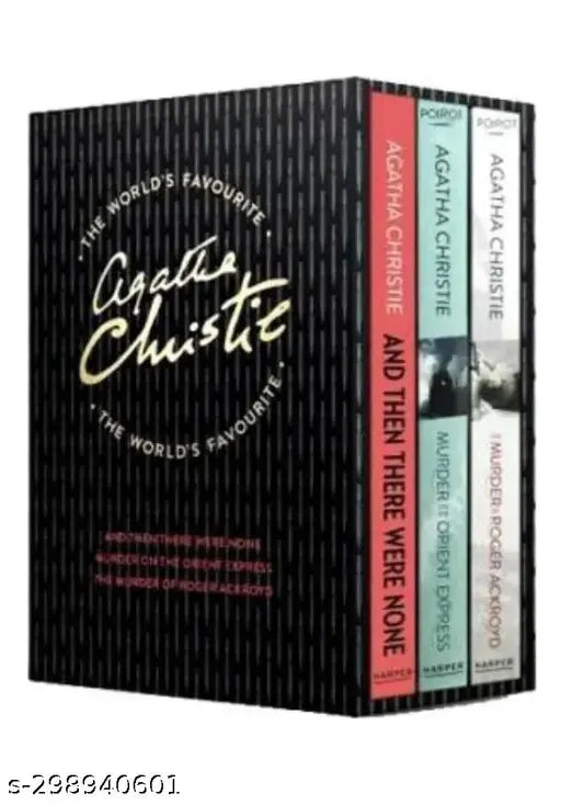 AGATHA CHRISTIE SET :  The World'S Favourite: And Then There Were None  Murder On The Orient Express  The Murder Of Roger Ackroyd Paperback – Box SET.^^