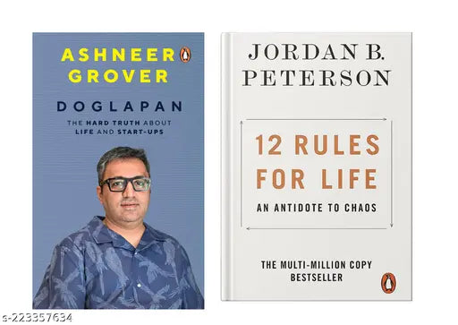 DOGLAPAN BY ASHNEER GROVER + 12 RULES FOR LIFE AN ANTIDOTE TO CHAOSJORDAN B. PETERSON