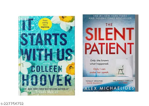 IT STARTS WITH US BY COLLEEN HOOVER + SILENT PATIENT BY ALEX MICHAELIDES