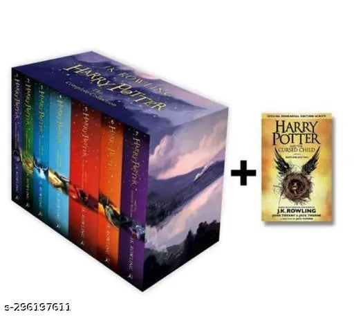 HARRY POTTER BOOK/NOVEL SET + HARRY POTTER AND THE CURSED CHILD BY J.K.ROWLING.  HARRY POTTER NOVELS. HARRY POTTER BOOKS.