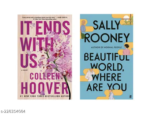 IT END WITH US BY COLLEEN HOOVER + BEAUTIFUL WORLD WHERE ARE YOU BY SALLY ROONEY