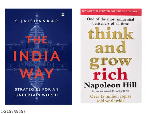 THINK AND GROW RICH BY NAPOLEON HILL + THE INDIA WAY  BY S. JAISHANKAR