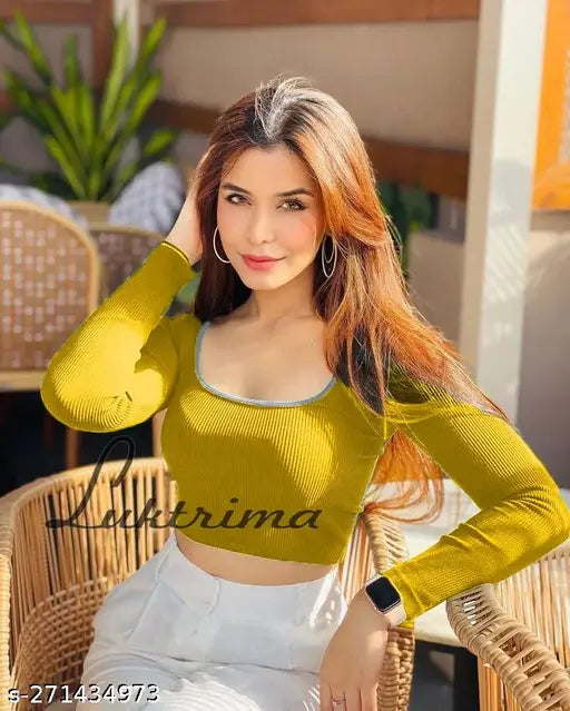 Determined Stylish Contrast Top