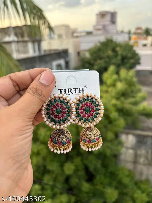 Fashionable Traditional style Jhumka Earrings for Girls and women's -